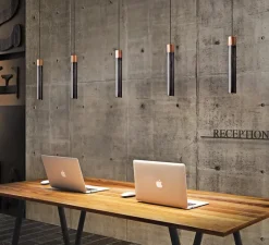 Suspension*KDLN Suspension, MINIMAL, , LED, 2700K, 410lm, Ø3,5cm, H25,5cm - cuivre