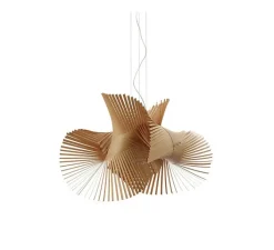 Suspension*LZF Suspension, Minimikado S, , LED, H50cm, L70cm - hêtre naturel