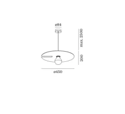 Suspension*Wever&Ducré Suspension, Mirro suspended 2.0, , Ø45cm, H20cm - or