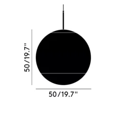 Suspension*Tom Dixon Suspension, Mirror Ball 50, , LED, dim, 3000K, 800 lm, Ø50cm, H50cm - argent