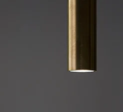 Suspension, Miss 1, endless, laiton brossé, 2700K, 290lm, H75cm, L2,5cm - Davide Groppi