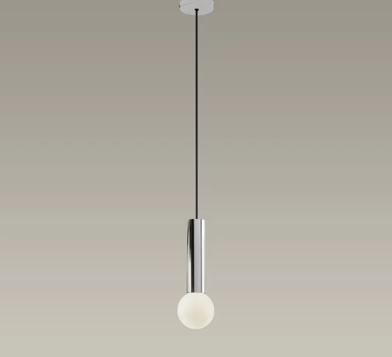 Suspension*LEDS C4 Suspension, Mist, , IP44, Ø10cm, H30cm - chrome