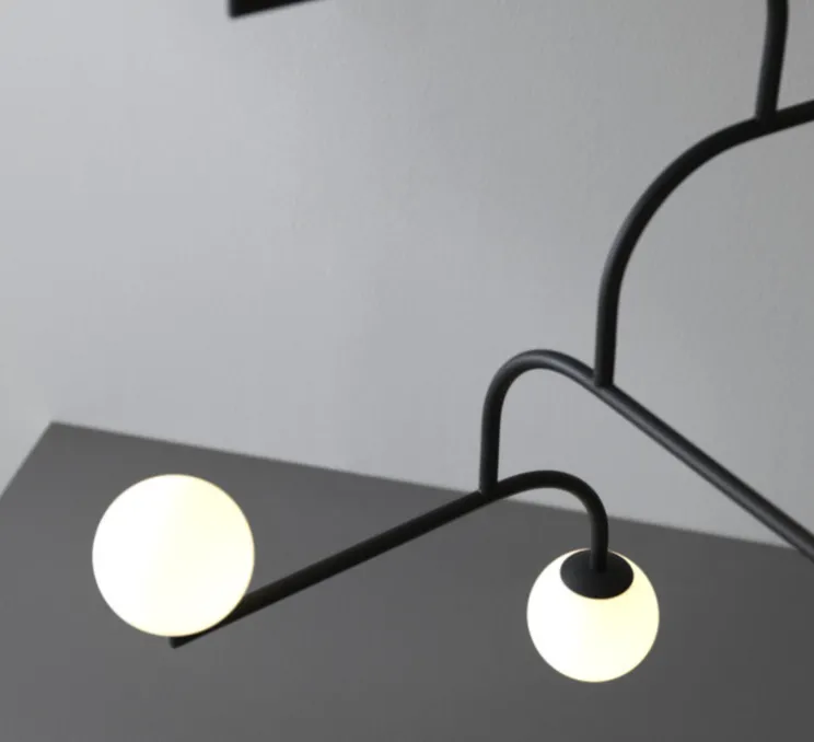 Suspension, Mobil 100, noir, Ø70cm, H100cm - PHOLC