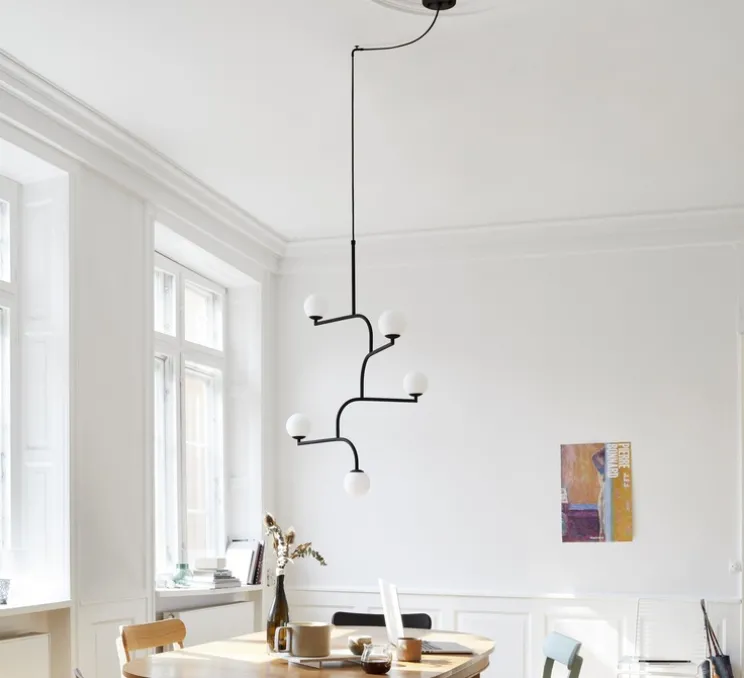 Suspension, Mobil 100, noir, Ø70cm, H100cm - PHOLC