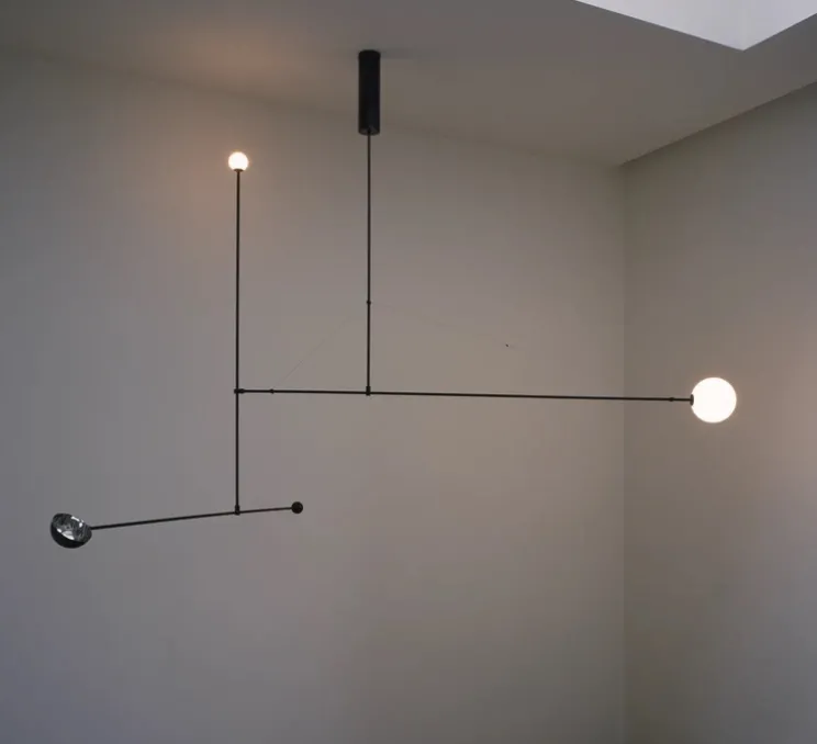 Suspension, Mobile Chandelier 1, noir, LED, dim, 2700K, 800-350 lm, L258,9cm, H113cm - Anastassiades Studio