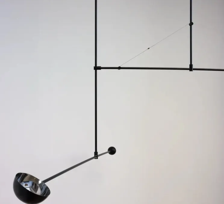 Suspension, Mobile Chandelier 1, noir, LED, dim, 2700K, 800-350 lm, L258,9cm, H113cm - Anastassiades Studio