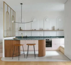 Suspension*Nordic Tales Suspension, MODECO, , laiton, câble crema, Ø20cm, H24cm - blanc