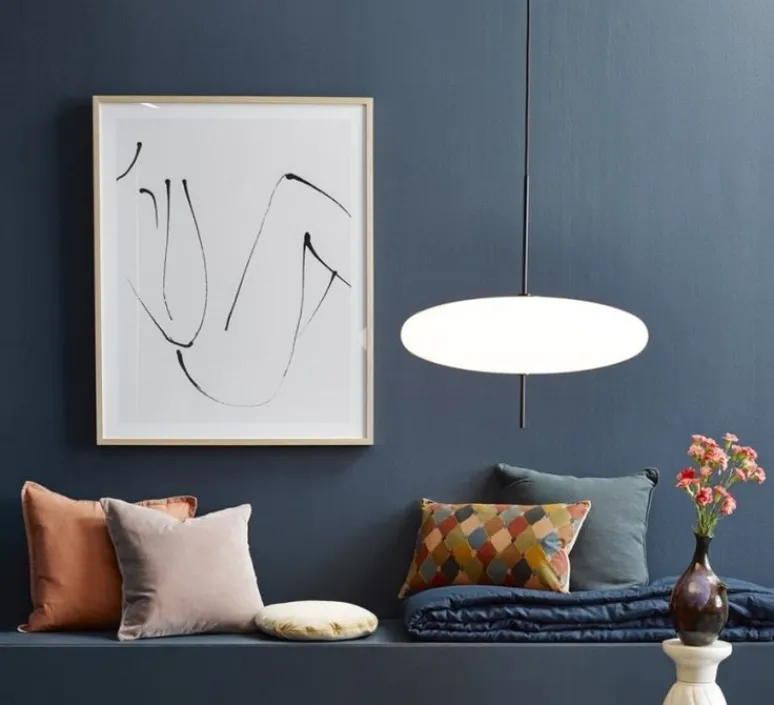 Suspension*Astep Suspension, Model 2065, , Ø53,8cm, H54,6cm - blanc et câble noir