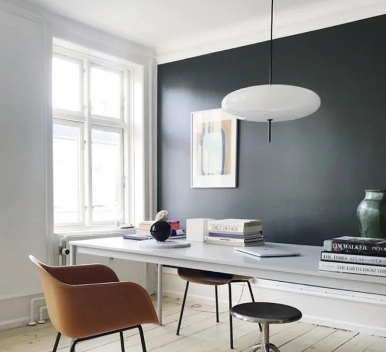 Suspension*Astep Suspension, Model 2065, , Ø53,8cm, H54,6cm - blanc et câble noir