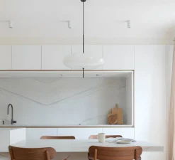 Suspension*Astep Suspension, Model 2065, , Ø53,8cm, H54,6cm - blanc et câble noir