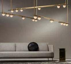 Suspension*CTO lighting Suspension, Modulo Horizontal, , LED, 2700K, L188cm, H10cm - laiton