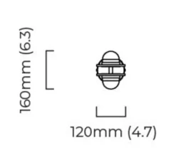 Suspension, Modulo Vertical, laiton, LED, 2700K, L16cm, H170cm - CTO lighting
