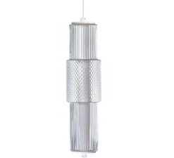 Suspension*Nexel Suspension, Mojo P12 verticale, , LED, 3000K, 1096 lm, Ø10cm, H39cm - transparent, blanc
