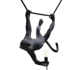 Suspension*Seletti Suspension, Monkey Swing, , IP44, L59cm, H44cm - noir, singe