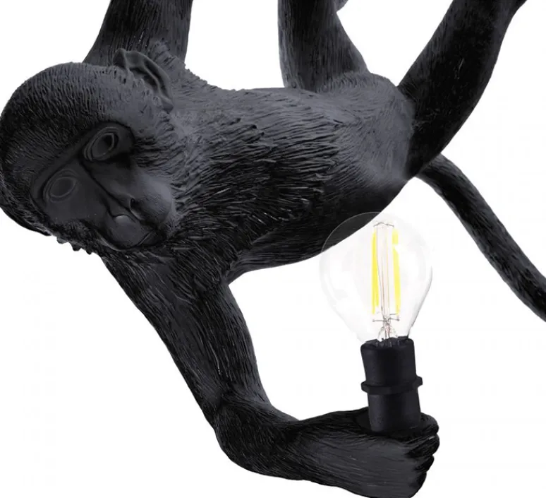 Suspension*Seletti Suspension, Monkey Swing, , IP44, L59cm, H44cm - noir, singe