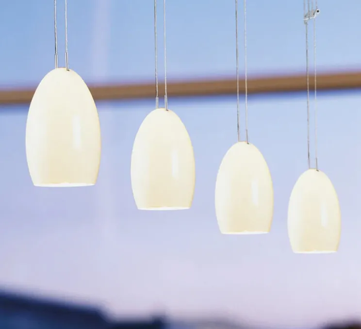 Suspension monte et baisse, Oh China, blanc brillant, LED, 2700K, 500 lm, Ø8,5cm, H13cm - GRAU