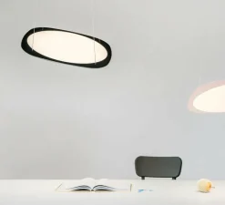 Suspension*GRAU Suspension monte et baisse, Flying , , LED, dim, 3500K, 4800 lm, Ø58cm, H1,4cm - noir