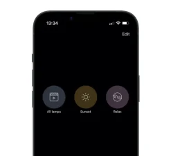 Suspension*GRAU Suspension monte et baisse, Flying , , LED, dim, 3500K, 4800 lm, Ø58cm, H1,4cm - noir