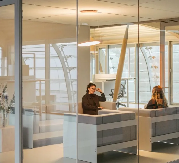 Suspension monte et baisse, Flying , rose, LED, dim, 3500K, 4800 lm, Ø58cm, H1,4cm - Grau