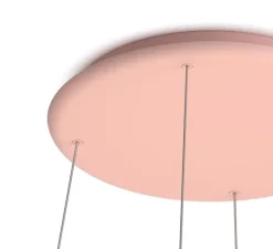 Suspension monte et baisse, Flying , rose, LED, dim, 3500K, 4800 lm, Ø58cm, H1,4cm - Grau