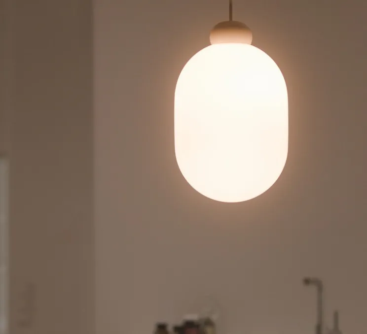 Suspension monte et baisse, Sun, sable, LED, dim, 2700K, 815 lm, Ø17,6cm, H28,5cm - GRAU