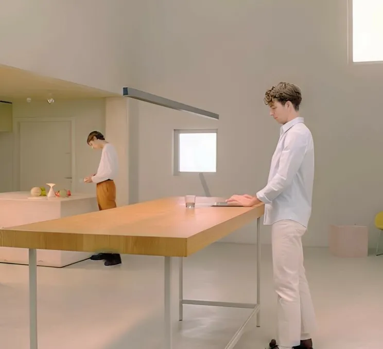 Suspension monte et baisse, Team, noir, LED, dim, 4000K, 10700 lm, L137cm, H4cm - GRAU