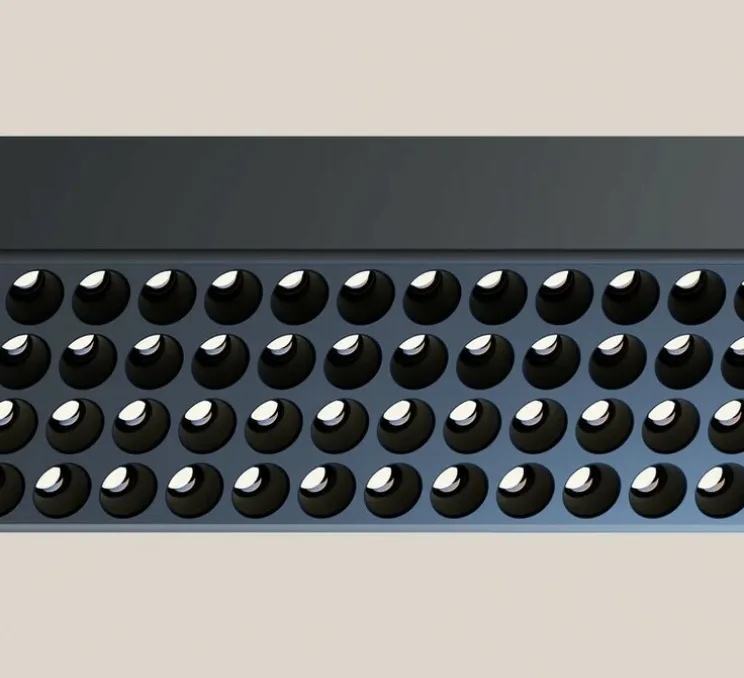 Suspension monte et baisse, Team, noir, LED, dim, 4000K, 10700 lm, L137cm, H4cm - GRAU