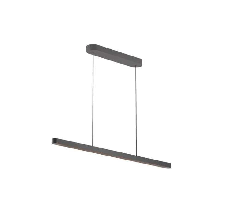 Suspension monte et baisse, Team, noir, LED, dim, 4000K, 10700 lm, L137cm, H4cm - GRAU