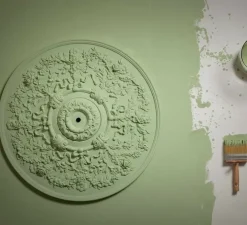 Suspension, Moonbloom 8B, blanc & noir, rosace 75cm, LED, dim, 2700k, 2728 lm, Ø11cm, H107cm - Karman