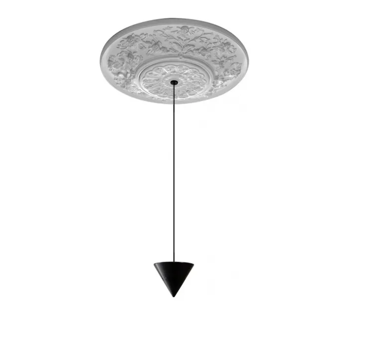 Suspension, Moonbloom 5B, blanc & noir, rosace 40cm, LED, dim, 2700k, 1821 lm, Ø11cm, H10cm - Karman