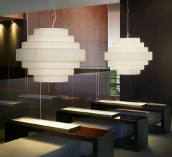 Suspension*Bover Suspension, Mos 02, , Ø90cm, H69cm - blanc