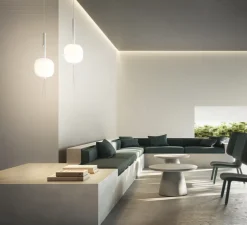 Suspension, Motus, monte et baisse, blanc, LED, dim, 2700K, 2420 lm, Ø24cm, H60cm - KDLN