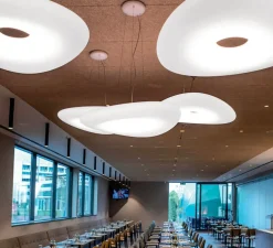 Suspension, Mr Magoo, blanc, LED, dim, 3000K, 2794 lm, Ø52cm, H10,2cm - Stilnovo