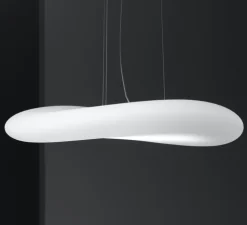 Suspension, Mr Magoo, blanc, LED, dim, 3000K, 2794 lm, Ø52cm, H10,2cm - Stilnovo