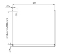 Suspension*Tonone Suspension, Mr. Tubes, LED, , L96,6cm, H15,8cm, LED, 2700K, 1300lm - noir