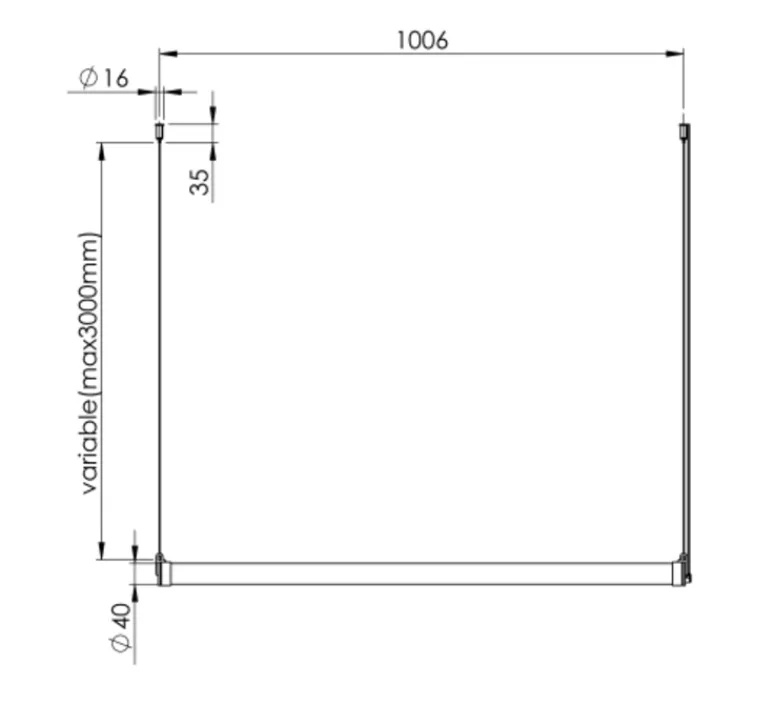 Suspension*Tonone Suspension, Mr. Tubes, LED, , L96,6cm, H15,8cm, LED, 2700K, 1300lm - noir