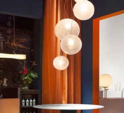 Suspension, Murano 50, blanc, Ø50cm, H50cm - Slide