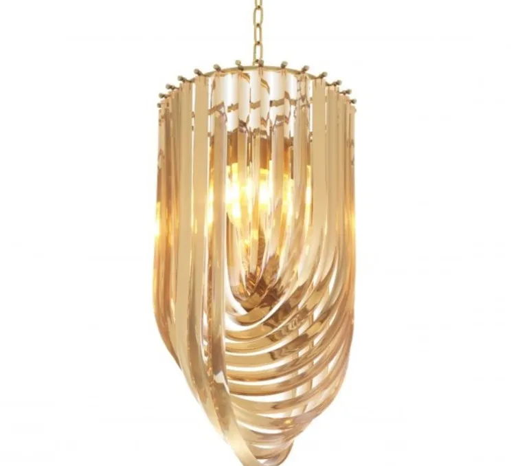 Suspension, Murano, laiton antique, Ø35cm, H65cm - Eichholtz