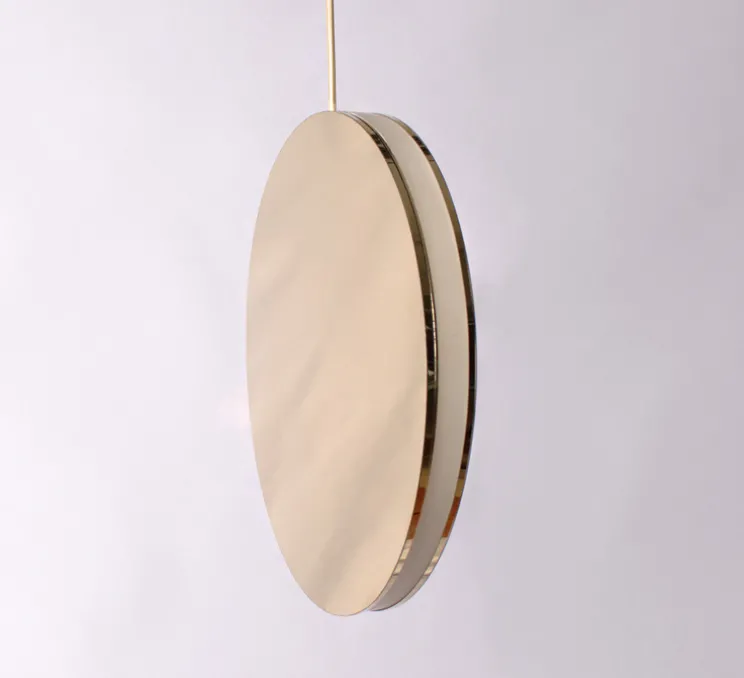 Suspension, Myra, or, LED, 3000K, 350 lm, Ø40cm, H3cm - BACCARIS