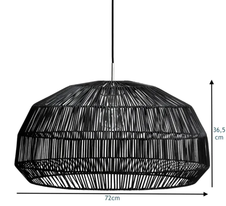 Suspension, Nama 1, noir, Ø72cm, H36,5cm - Ay Illuminate