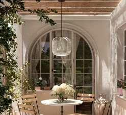 Suspension*Bover Suspension, Nans S, Outdoor, , IP65, LED, dim, 2700K, 1450 lm, Ø31,5cm, H30,7cm - beige