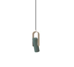 Suspension*Tooy Suspension, Nastro 563.11, , IP40, L11cm, H37cm - beige, vert-de-gris