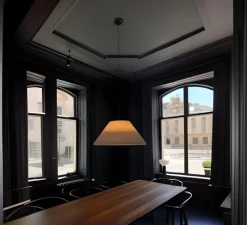 Suspension*New Works Suspension, Nebra L, , IP22, LED, 2700K, Ø90cm, H37,5cm - blanc