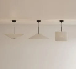 Suspension*New Works Suspension, Nebra L, , IP22, LED, 2700K, Ø90cm, H37,5cm - blanc