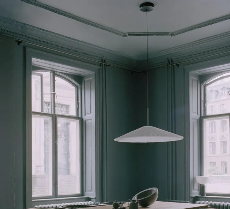 Suspension*New Works Suspension, Nebra S, , IP22, LED, 2700K, Ø75cm, H30cm - blanc