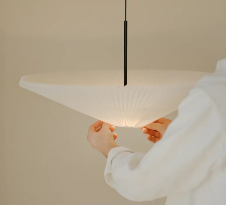 Suspension*New Works Suspension, Nebra S, , IP22, LED, 2700K, Ø75cm, H30cm - blanc