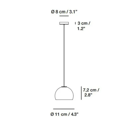 Suspension*Carpyen Suspension, Neil 11, albâtre, câble noir et rosace nickel mat, LED, 2700K, 654lm, Ø11cm, H7,2cm - blanc et nickel