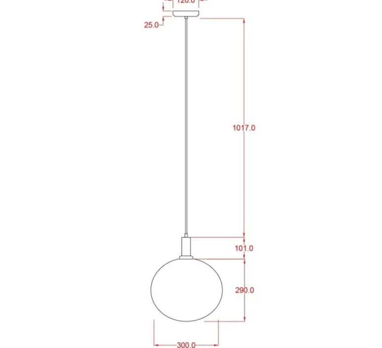 Suspension*Mullan Lighting Suspension, Neith, , Ø30cm, H29cm - verre strié transparent, laiton satiné