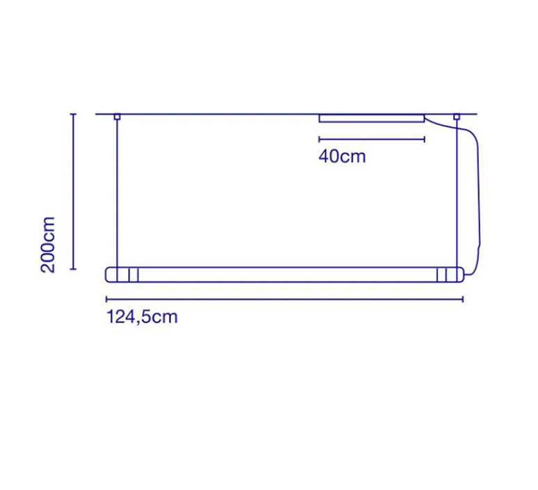Suspension*Marset Suspension, Neon de Luz, , LED, 3000K, 3020lm, L124,5cm, H5cm - aluminium, non variable