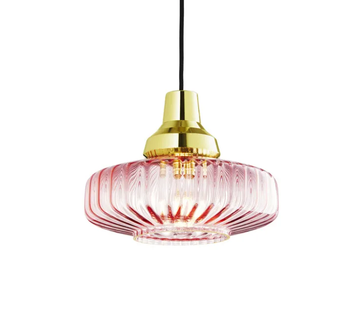 Suspension, New Wave Optic, rose, Ø26cm, H21cm - Design by us